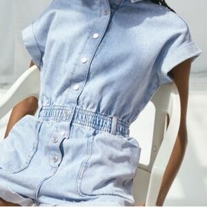 Zara denim playsuit jumper